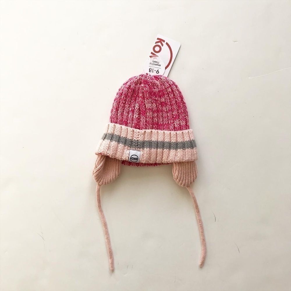 Kombi NWT pink knit beanie 9-18 months